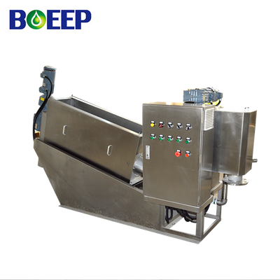Clog Free Volute Press Sludge Dehydrator for Brewery Wastewater Treatment
