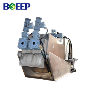 Easy Operation Volute Screw Filter Press Sludge Dewatering Machine for Waste Water Treatment