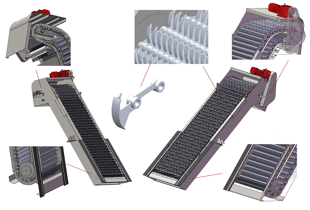 Wastewater Fine Screening Equipment For Food Sewage Primary Treatment